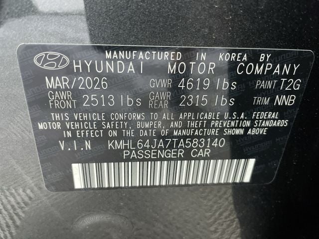 2026 Hyundai SONATA SEL Sport