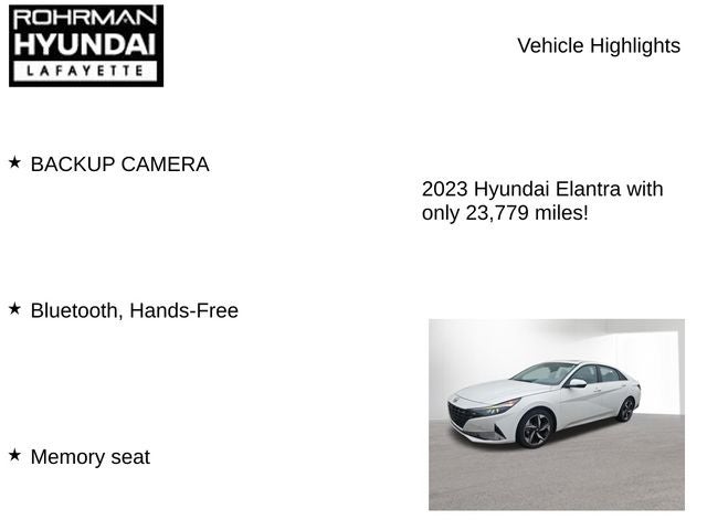2023 Hyundai ELANTRA HYBRID Limited