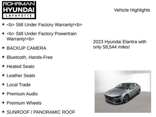 2023 Hyundai ELANTRA Limited