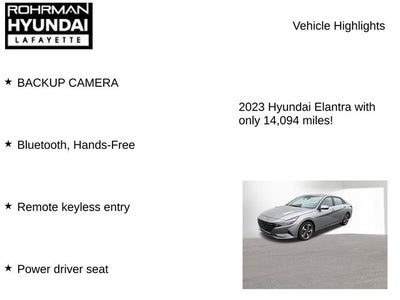 2023 Hyundai ELANTRA Limited