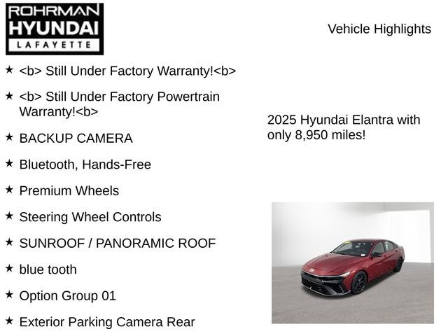 2025 Hyundai ELANTRA N Line