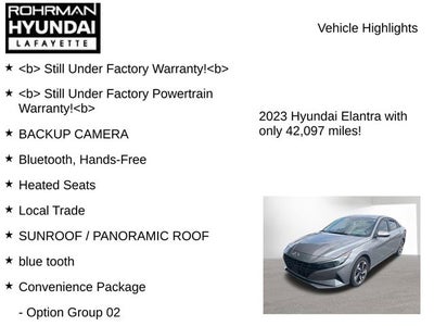 2023 Hyundai ELANTRA SEL