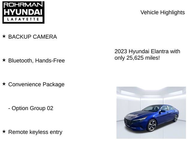 2023 Hyundai ELANTRA SEL
