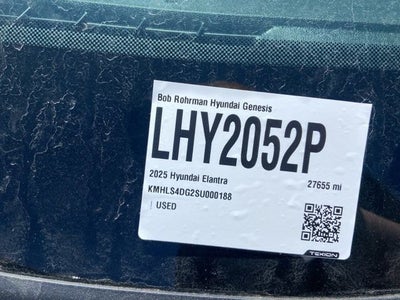 2025 Hyundai ELANTRA SEL Convenience