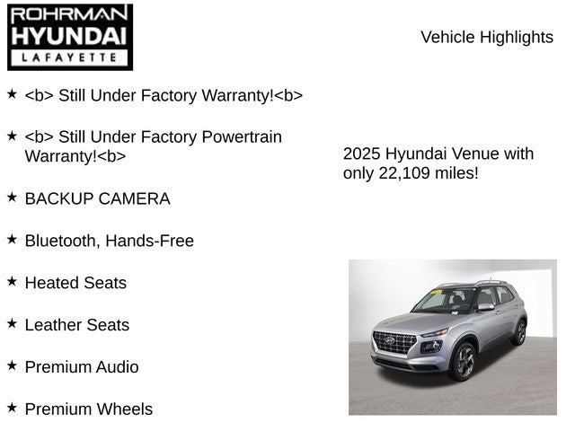 2025 Hyundai VENUE SEL