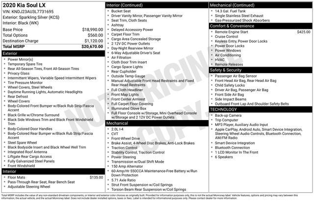 2020 Kia Soul LX