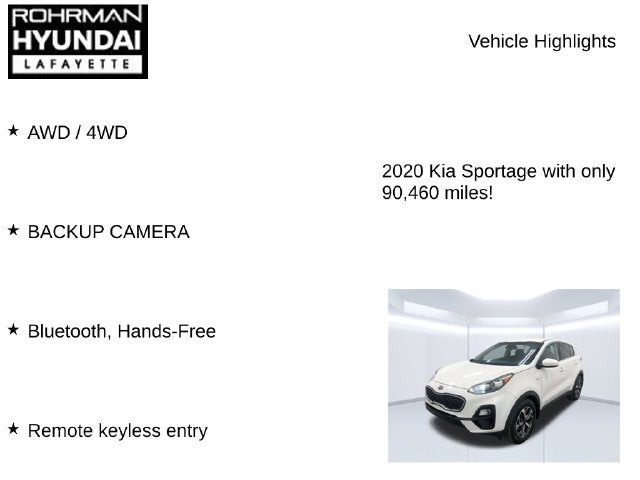 2020 Kia Sportage LX