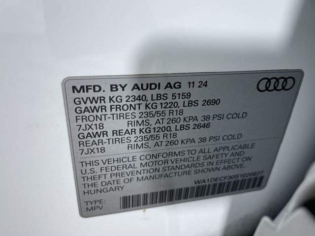 2025 Audi Q3 S line Premium