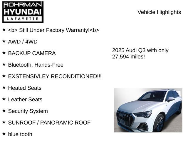 2025 Audi Q3 S line Premium