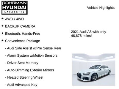 2021 Audi A5 Sportback S line Premium