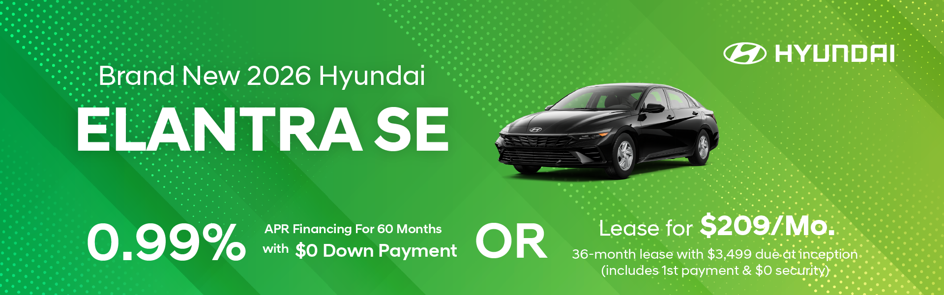 Brand New 2026 Hyundai ELANTRA SE