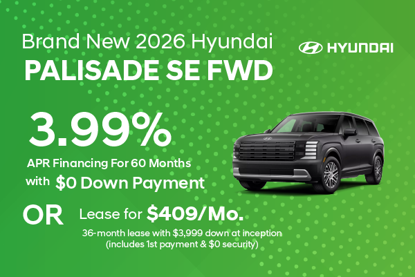 Brand New 2026 Hyundai PALISADE SE FWD