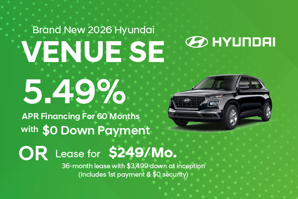Brand New 2026 Hyundai VENUE SE