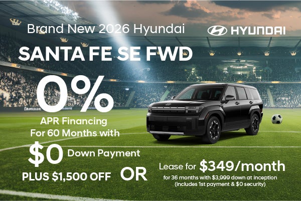 Brand New 2026 Hyundai SANTA FE SE FWD