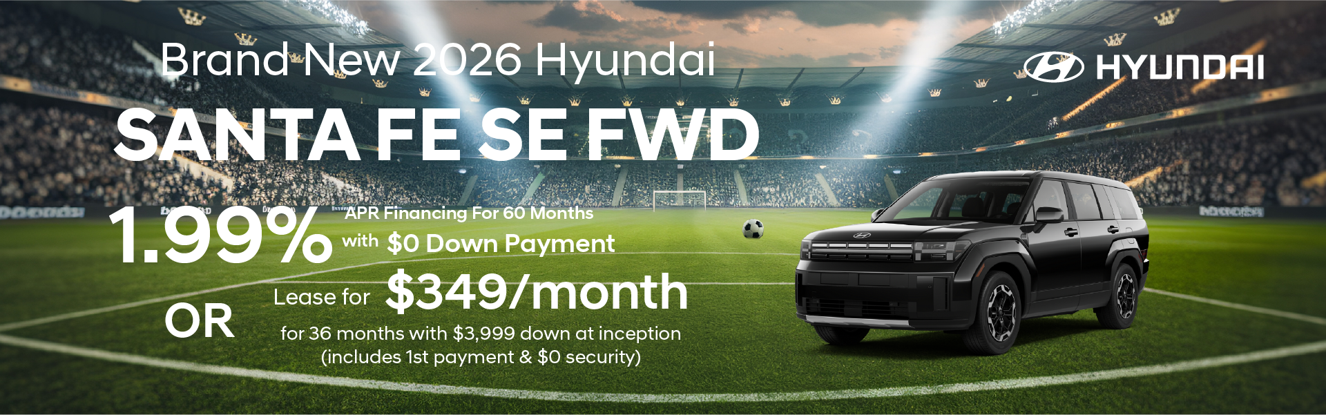 Brand New 2026 Hyundai SANTA FE SE FWD