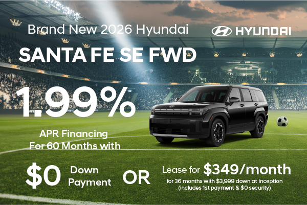 Brand New 2026 Hyundai SANTA FE SE FWD