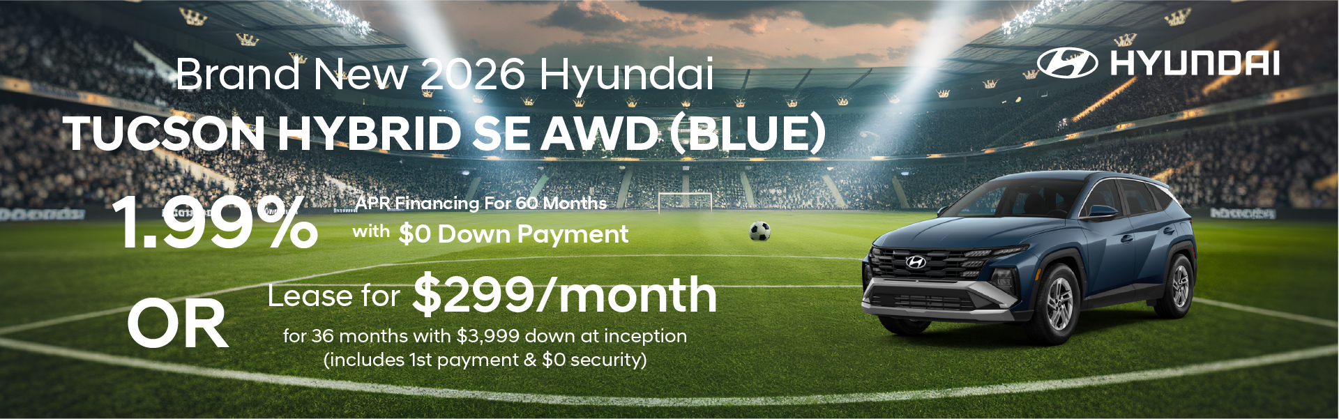 Brand New 2026 Hyundai TUCSON Hybrid Blue SE AWD