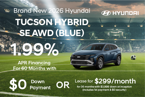 Brand New 2026 Hyundai TUCSON Hybrid Blue SE AWD