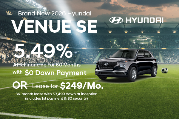 Brand New 2026 Hyundai VENUE SE