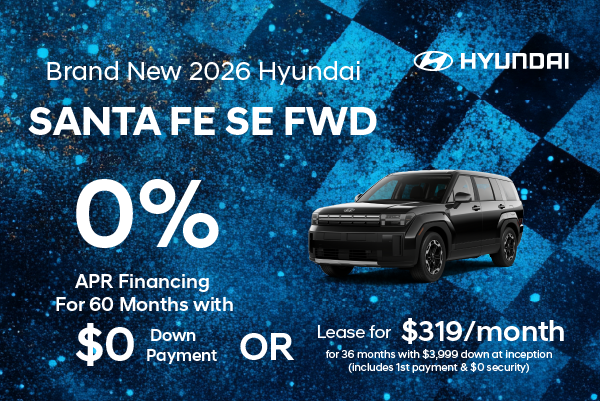 Brand New 2026 Hyundai SANTA FE SE fwd