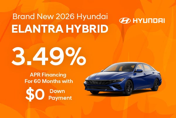 Brand New 2026 Hyundai Elantra Hybrid