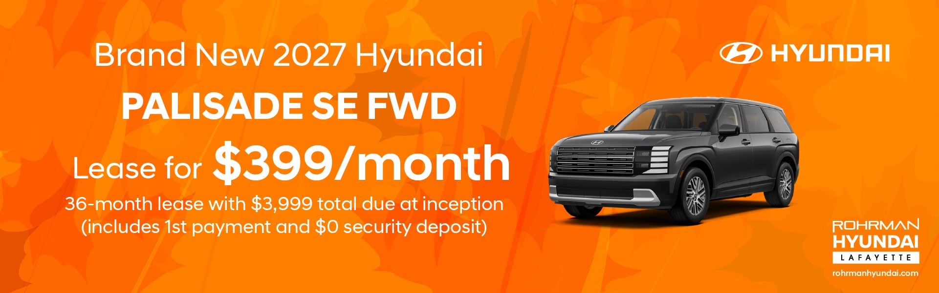 Brand New 2027 Hyundai Palisade SE FWD