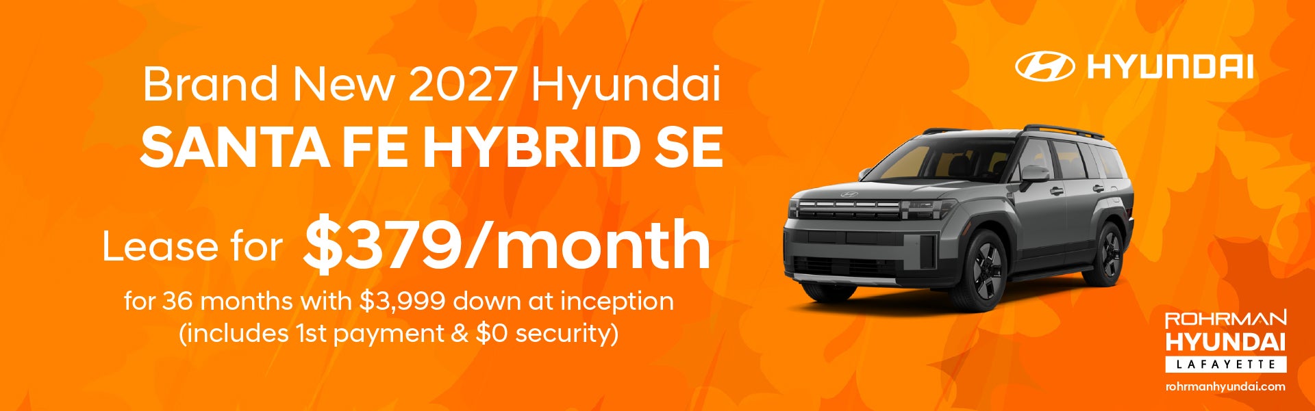 Brand New 2027 Hyundai SANTA FE Hybrid SE