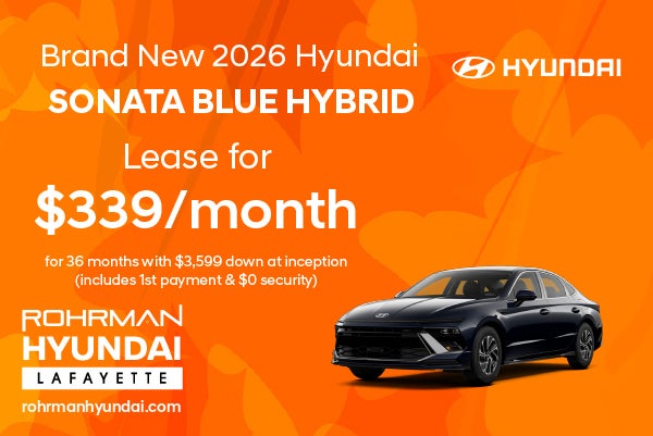 Brand New 2026 Hyundai Sonata Hybrid BLUE