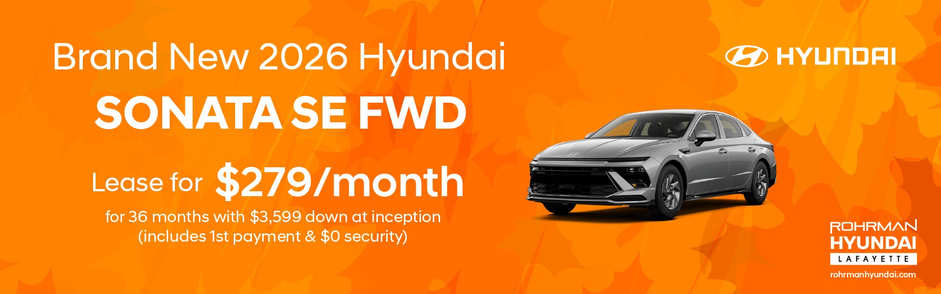 Brand New 2026 Hyundai Sonata SE FWD 