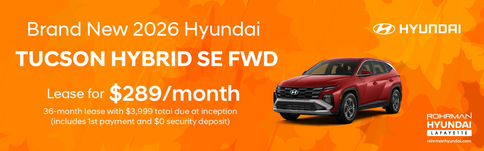 Brand New 2026 Hyundai Tucson Hybrid SE FWD