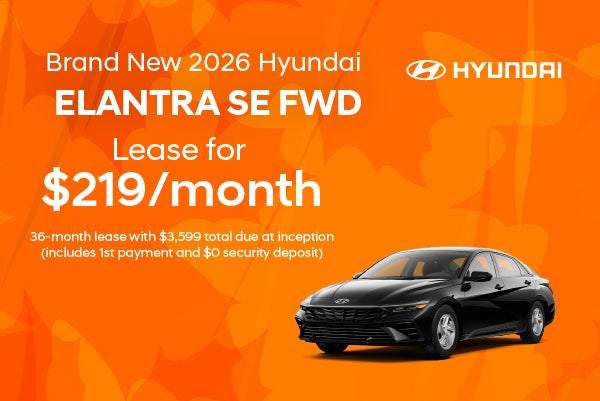 Brand New 2026 Hyundai Elantra SE FWD