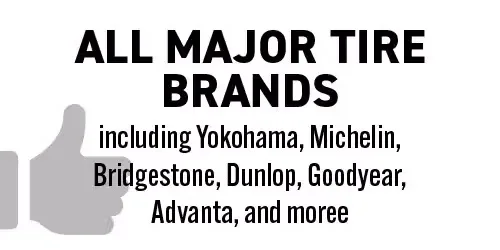 All major tire brands